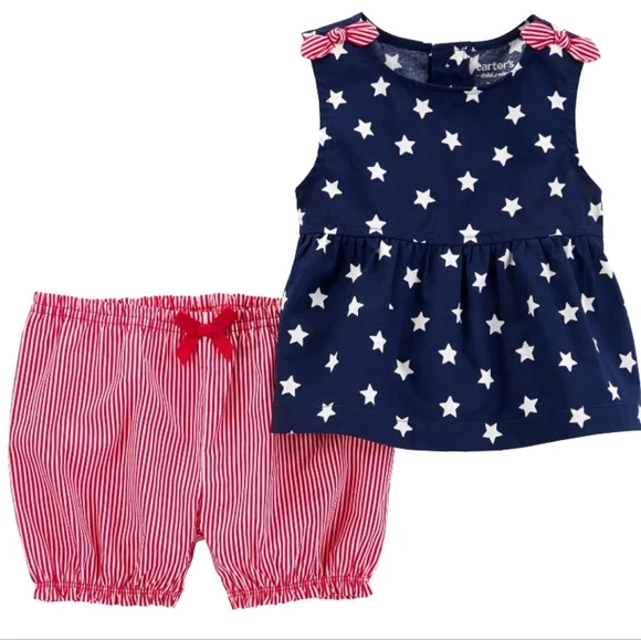 Baby girl stars and stripes outfit - Picture 1 of 3